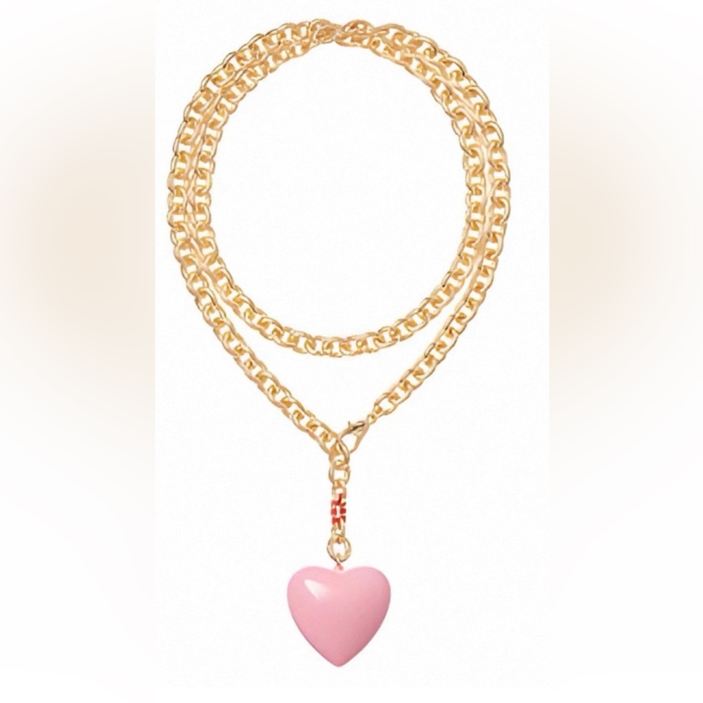 🩷 ROXANNE ASSOULIN THE PUFFY HEART NECKLACE 🩷 NWT 🩷